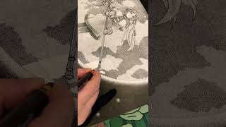 Frieren Demon Slayer Stippling #stippling #stipplingart #frieren #anime #illustration #art