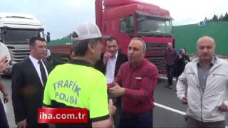 Esnaf Temi Ve D 100Ü Trafiğe Kapattı