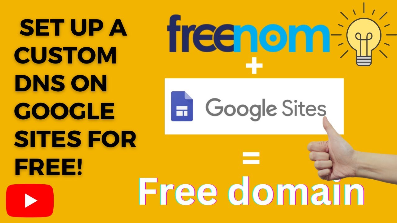 How to set up a custom domain for Google sites using Freenom - YouTube