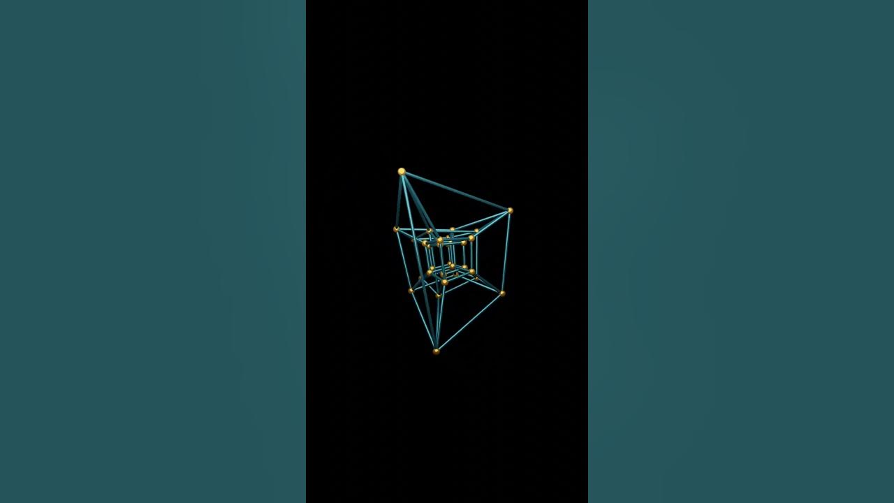 Rotating 5 Dimensional Cube - YouTube