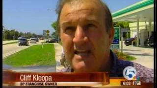 Protesters stand against local BP stations
