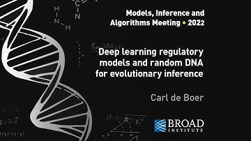 MIA: Carl de Boer, Deep learning regulatory models; David Kelley, Expression prediction from DN