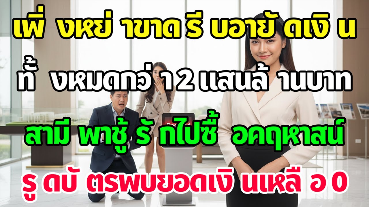 หย่าปุ๊บ ผัวพาชู้ซื้อคฤหาสน์ ฉันอายัดเงิน 2 แสนล้านเกลี้ยง รูดบัตรยอด 0 บาท เข่าทรุดต่อหน้าชู้