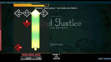 [DDR EDIT] Blind Justice ~Torn Souls, Hurt Faiths~ / Zektbach (Lv. 15)