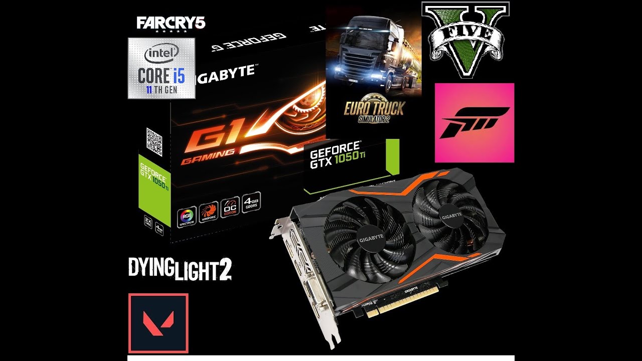 GİGABYTE GTX 1050 Tİ 4 GB İ5 11400 GAMİNG TEST GTA V VALORANT YouTube