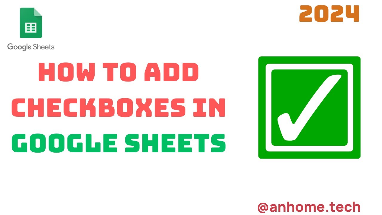 How to Add Checkboxes in Google Sheets - Quick Guide - YouTube