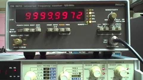 Philips PM6673 120Mhz High Res Universal Frequency Counter Tested on Video