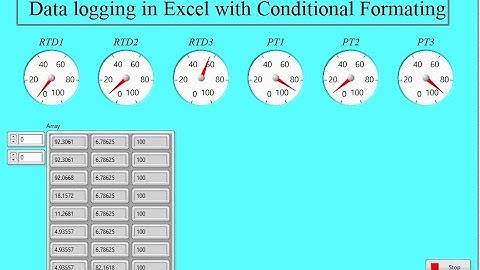 Labview data logging in Excel with conditional Formatting || Report Generation In Labview