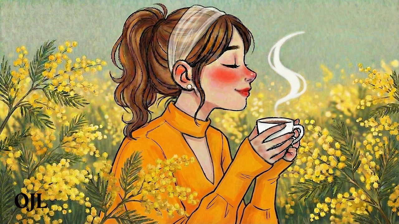 March Morning in Paris Café ☕ French Vintage Spring Jazz Paris Café