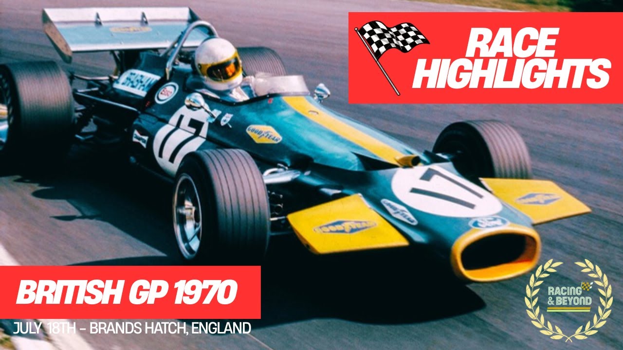 Formula 1 1970 British GP - Extended Highlights - Rindt Wins Again