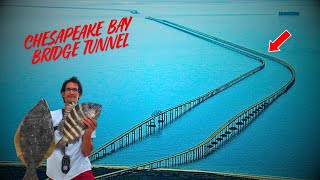 Fishing the LONGEST Bridge Tunnel in the U.S! (Catch, Clean, and Cook the Worst TRASH FISH)