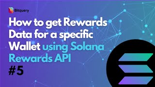 How to get Rewards Distribution data using Solana Rewards API - Solana API Tutorial 5