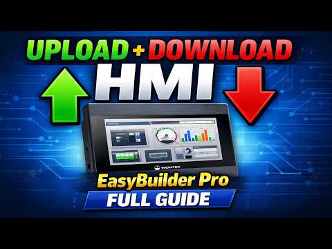 Weintek HMI Upload And Download Program | EasyBuilder Pro Full Tutorial (Step-by-Step)