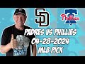 San Diego Padres vs Philadelphia Phillies 4/28/24 MLB Pick &amp; Prediction | MLB Betting Tips
