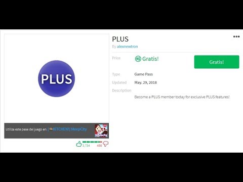 Como Obtener Plus Gratis En Meepcity Roblox Youtube - como ser plus sin tener q pagar con robux