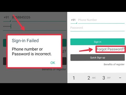 CamScanner Forgot, Reset, And Change Password || Sign-in Failed Phone number or password in incorret