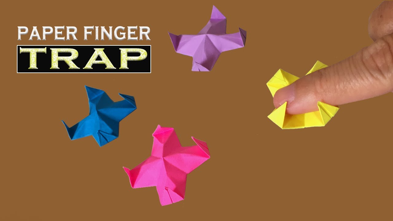 Origami Finger Trap Easy Instructions Step By Step Youtube