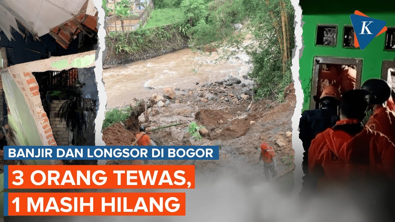 Banjir dan Longsor Terjang Puncak Bogor, 3 Orang Tewas