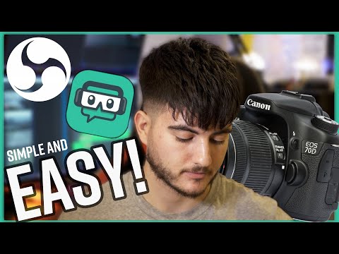 HOW to set up the canon 70D or ANY CANON for streaming on OBS and STREAM LABS | Using EOS Utility!