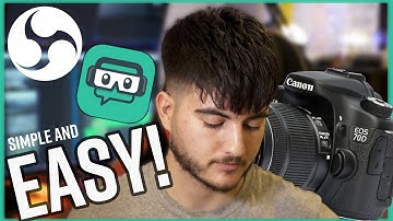 HOW to set up the canon 70D or ANY CANON for streaming on OBS and STREAM LABS | Using EOS Utility!