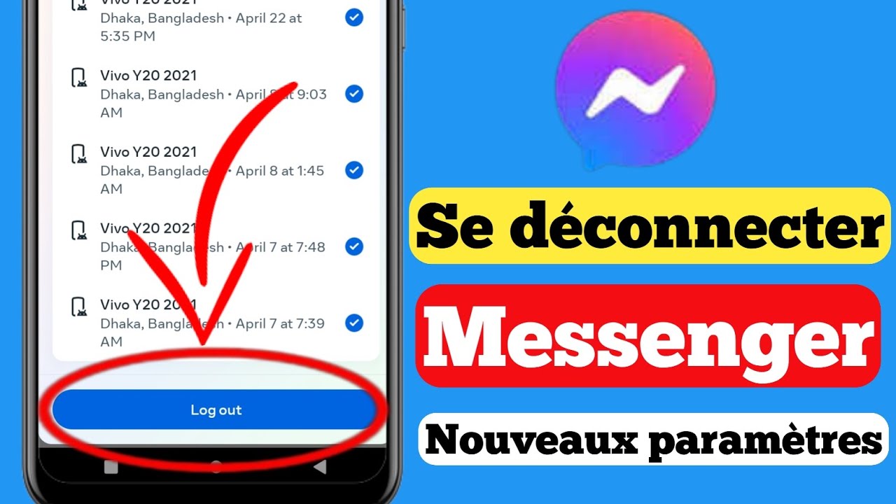 Comment se déconnecter de Messenger (2023) Se déconnecter du compte