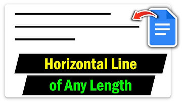 How to Draw a Horizontal Line of Any Length in Google Docs