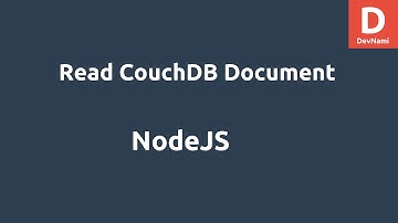 NodeJS CouchDB Read Document