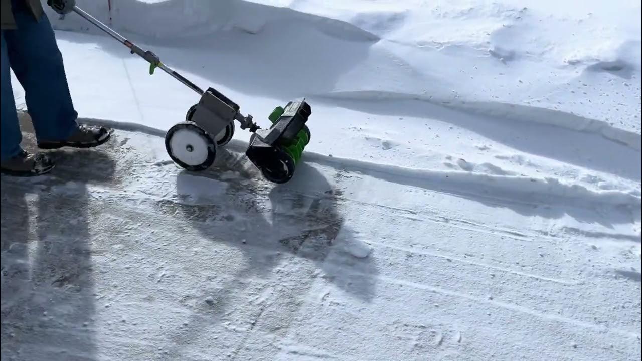 EGO Snow Shovel Wheel kit YouTube
