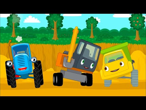 THE BLUE TRACTOR - DUMP TRUCK - KIDS SONG