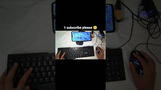PC❌mini pc✅mini mobile setup Subscribe please free fire gaming with keyboard and mouse #viralshort
