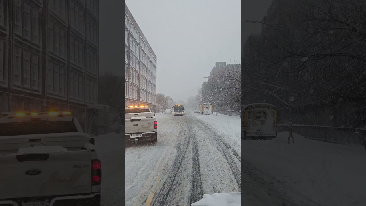 Heavy Snow Storm Blankets 60th St. in Boro Park