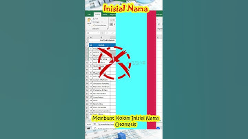 Hanya 2 Tombol, Inisial Nama selesai di Excel  #belajarexcel #tipsexcel