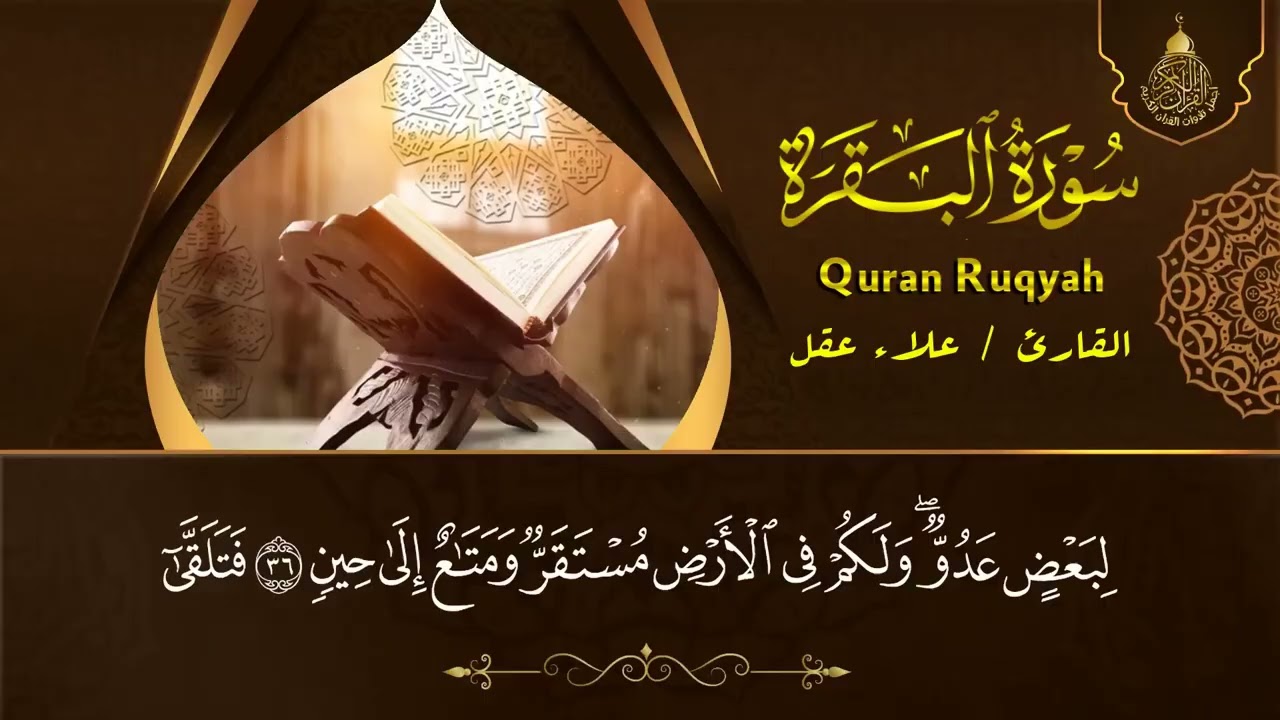 رقية للبيت سورة البقرة، يس، الواقعة، الرحمن، الملك، المعوذات، الإخلاص شفاء وبركة وحفظ من الشيطان   C