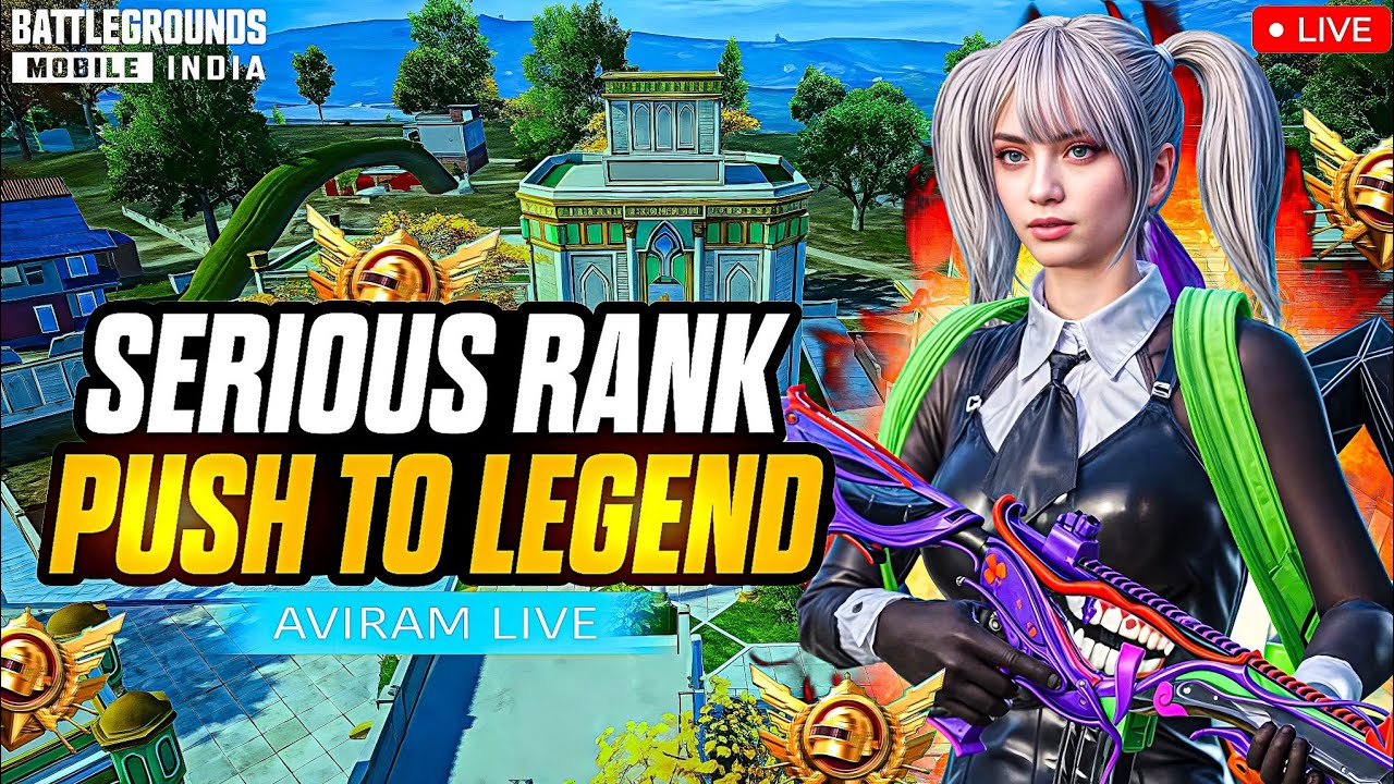 ULTIMATE ROYALE RANK PUSH !! VANGUARD TO LEGEND TIPS !! BGMI LIVE