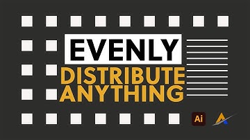 Best way to evenly distribute objects : illustrator tutorial