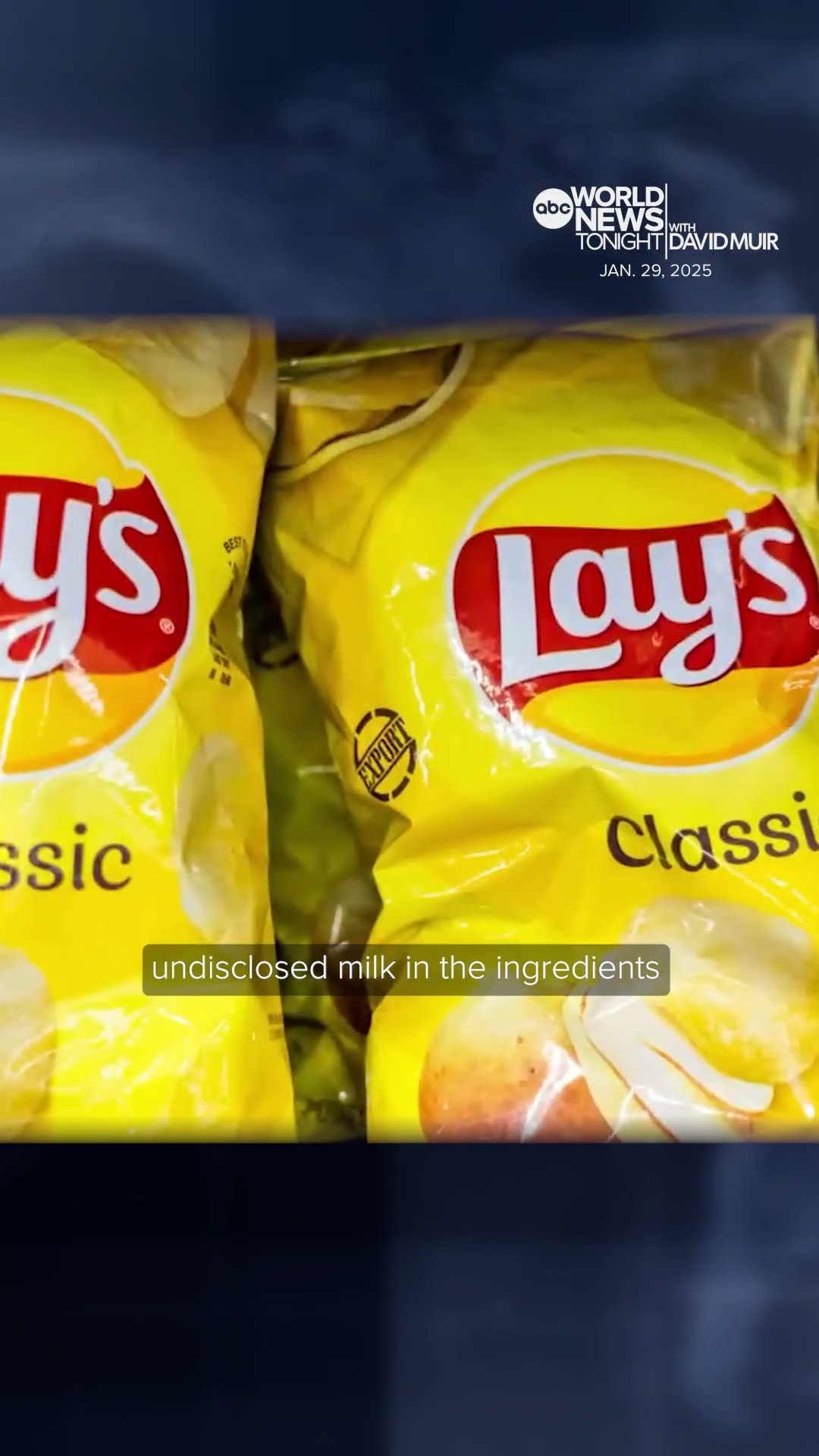 Frito-Lay potato chip recall updated to higher classification over potential undeclared milk
