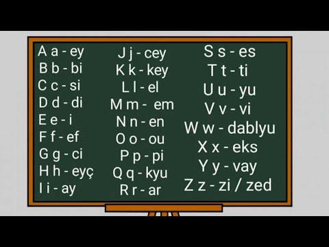 İngilis Əlifbası | İngilis Dili Oyrenmek | English Alphabets | Sıfırdan İngilis Dili #4