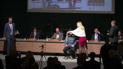 Magnus Carlsen blindfold simul Vienna October 6th Chess Video
