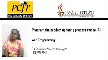 Program the product updating process (video 14)