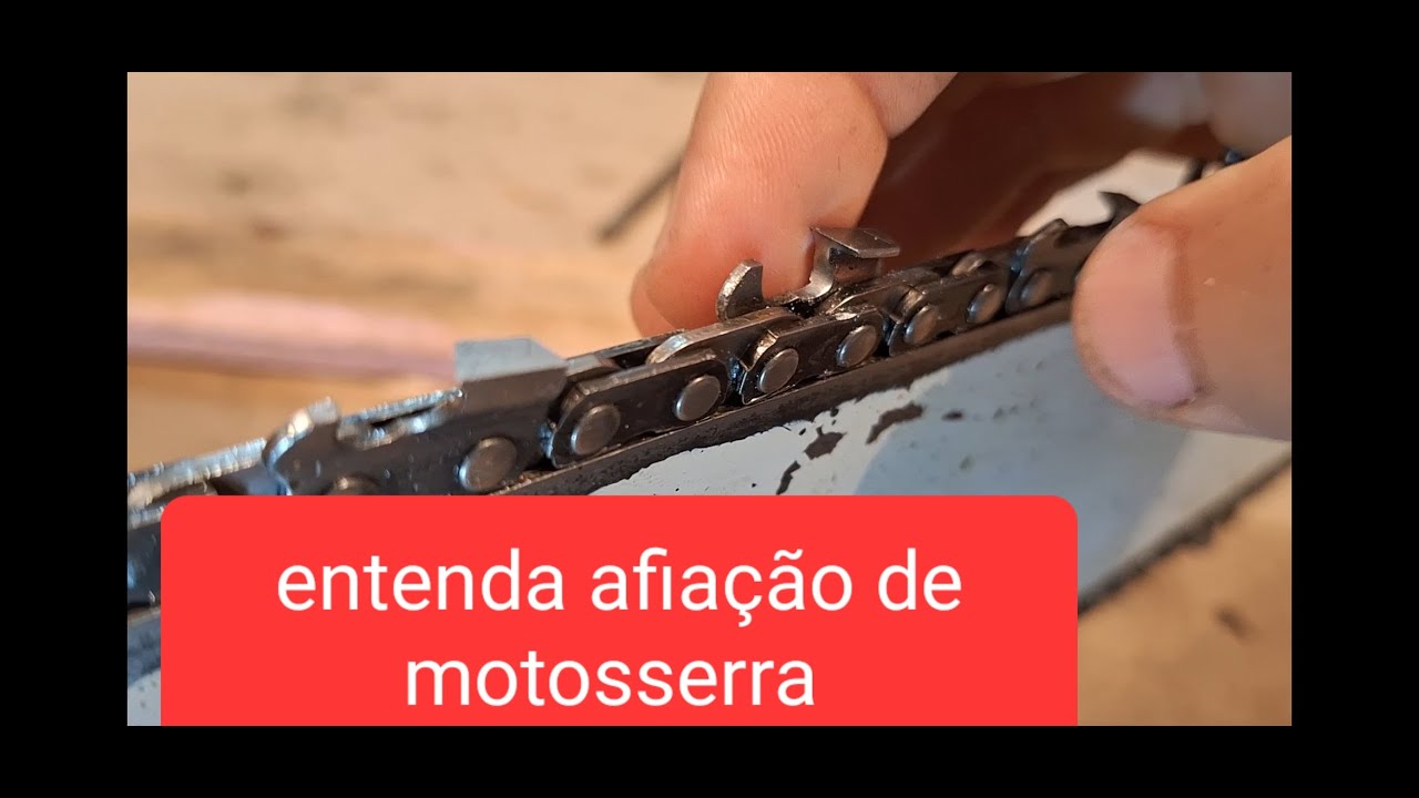 Entenda afiação de motosserra!!