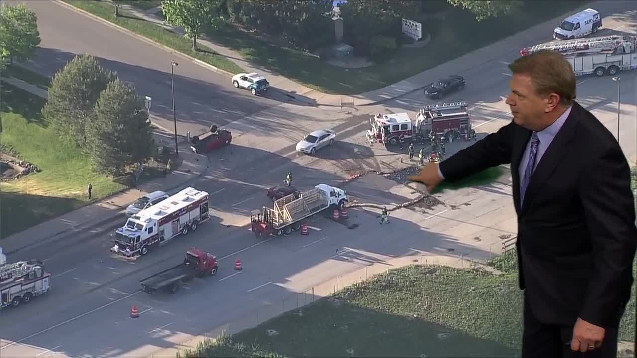 Hazardous Materials Team responds to Aurora crash involving truck ...