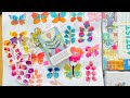 Painting abstract watercolour botanicals and butterflys and art and artist inspiration