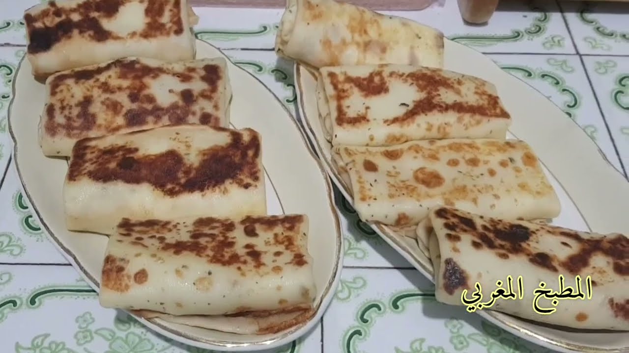 كريب مالح بالجبنة مع اللحم المدخن