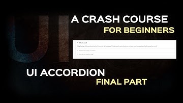 Semantic UI Tutorial| Introducing JavaScript in UI- Accordion- Final Part| UI tutorial for Beginners
