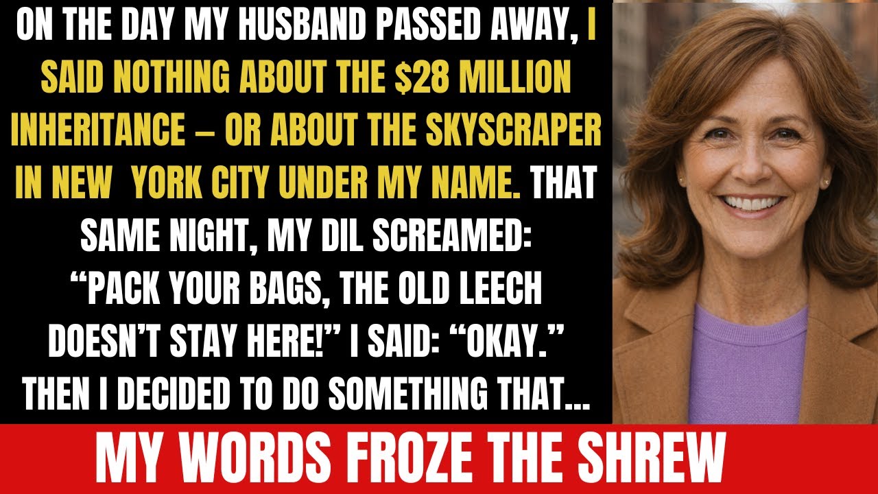 WHEN MY HUSBAND PASSED, I HID THE $28 MILLION AND THE SKYSCRAPER NO ONE KNEW I OWNED