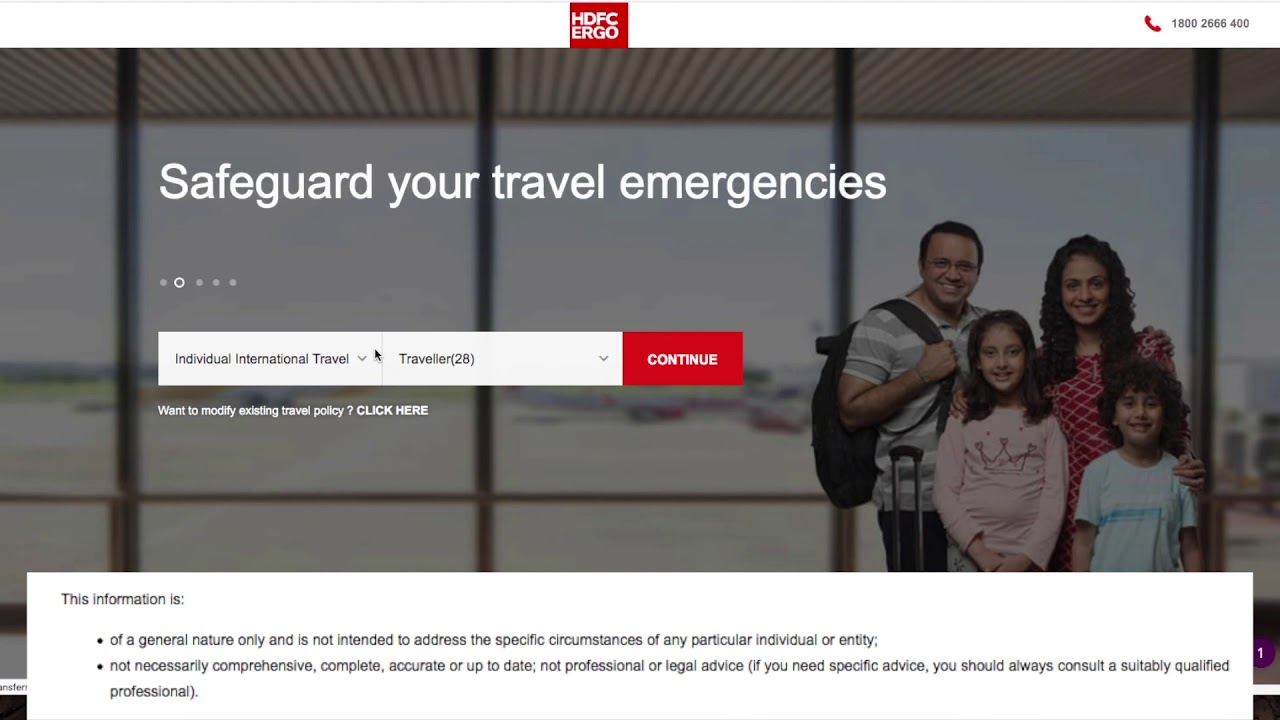 travel health insurance hdfc