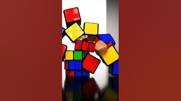 Mirror Satisfying 3D Cube Tower Collapse | Relaxing ASMR Loop #shorts