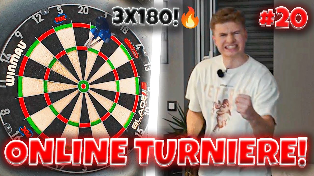 ICH WERFE DREI 180er in EINER FOLGE! 😍🎯Road to First Turniersieg #20