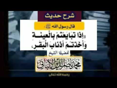 شرح حديث إذا تبايعتم بالعينة ورضيتم بالزرع ـ الشيخ الالباني رحمه الله 