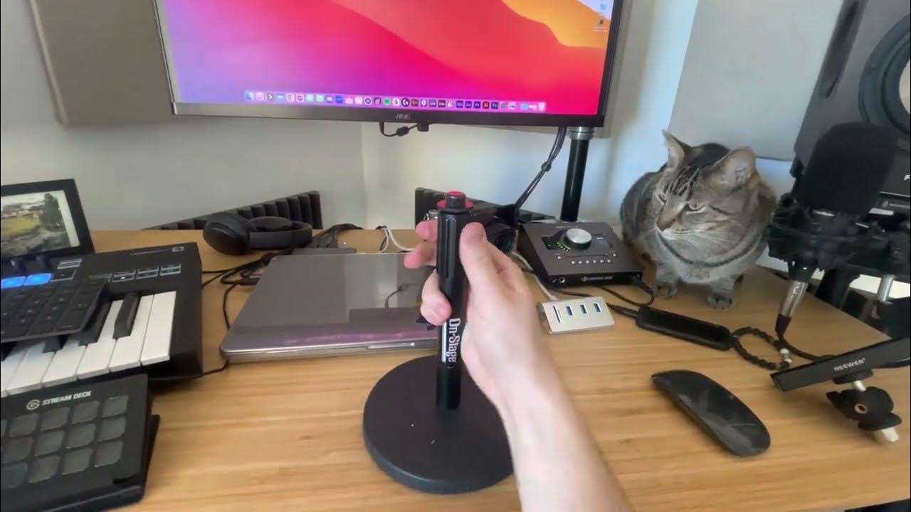On Stage DS7200B Adjustable Desktop Microphone Stand Review YouTube